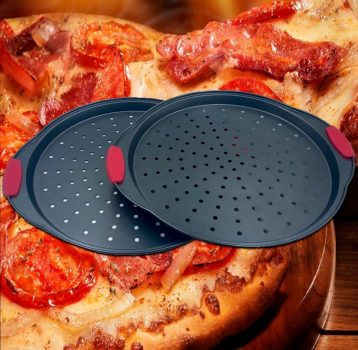 Conjunto de Assadeiras para Pizza 2 peças Napoli em Aço Carbono - Basic+