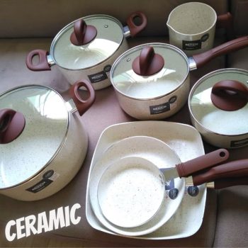 Conjunto de Panelas, Ceramic Life Smart Plus, Pacote de 8, Branco, Brinox