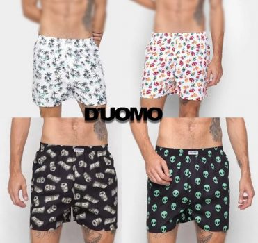 Cueca Samba Canção Duomo Estampada Masculina