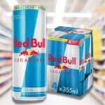 Energético sem açúcar Red Bull Energy Drink, SugarFree, 355ml (4 latas)