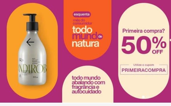 Esquenta Mês do Consumidor, cupom de 50% OFF na Primeira Compra