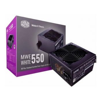 Fonte Cooler Master MPE 550W, 80 Plus White, PFC Ativo, MPE-5501-ACAAW-BR