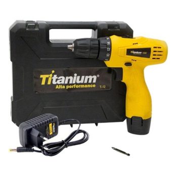 Furadeira Parafusadeira 12V 3/8 Pol Com Bit E Maleta 5498 Titanium