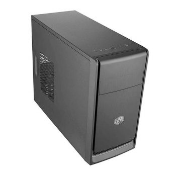 Gabinete Cooler Master MasterBox E300L Prata, M-ATX, Lateral Fechada, Com Baia ODD