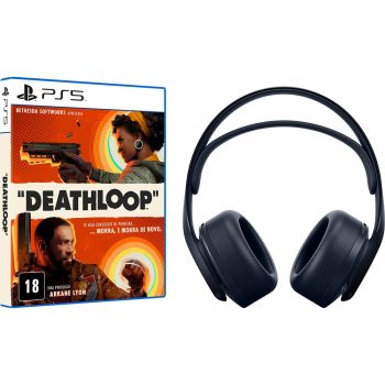 Headset Sem Fio Pulse 3D Midnight Black + Game Deathloop - PS5