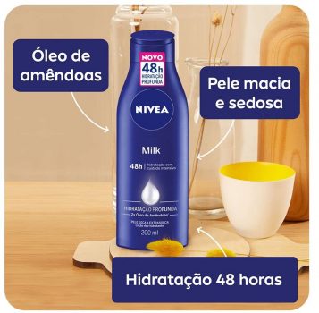 Hidratante Nivea Milk para Pele Seca a Extrasseca - 200ml