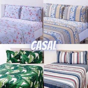 Jogo De Cama Casal Percal 180 Fios 4 Peças - Casa & Conforto ( 4 opções )