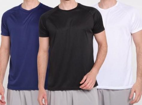 Kit Camiseta Gonew Básica Workout Masculina C/ 3 Peças