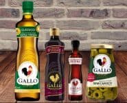 Kit Gallo Azeite de Oliva 500ml + Molho de Pimenta - 50ml + Vinagre Balsâmico 250ml + Azeitona 150g