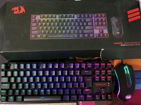 Kit Gamer Redragon - Teclado Mecânico Kumara, RGB, Switch Outemu Blue, PT + Mouse Cobra M711, Chroma, 10000DPI - S118