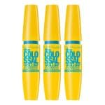 Kit Maybelline 3 Máscaras de Cílios The Colossal À Prova D'Água - Preto