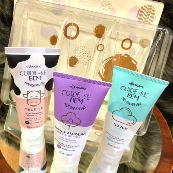 Kit Presente Cuide-se Bem Trio de Loções: Rosa & Algodão 100ml + Nuvem 100ml + Deleite 100ml