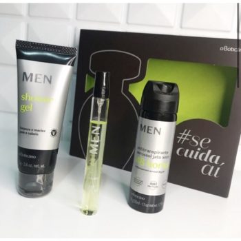 Kit Presente MEN: Desodorante Colônia 10ml + Shower Gel 2 em 1 75g + Antitranspirante Aerossol 31g