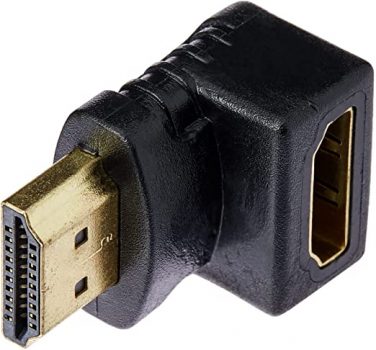 MD9 Adaptador Hdmi em "L" - 90 Graus - Transmissão de Áudio e Vídeo - Tecnologia HDMI - 720p, 1080i , HDTV, PC, DVD, TV, Projetor - Hdmi Macho x Hdmi Femea