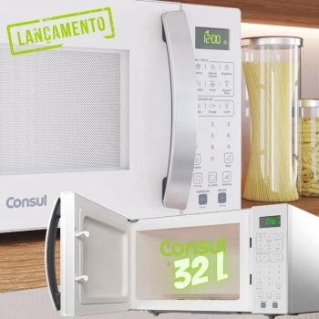 Micro-ondas 32 Litros Consul Cms46ab Branco 110v
