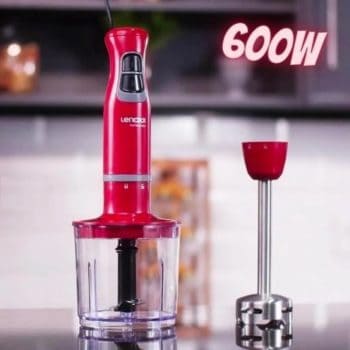 Mixer Lenoxx 2 em 1 Vermelho 600W - Red Turbo 600 PMX 405 2 Velocidades