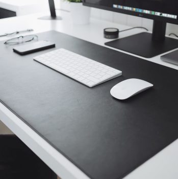 Mouse Pad Desk Pad Max em Couro Ecologico 90x40cm - WORKPAD (Preto)