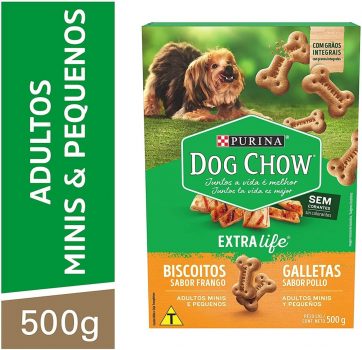 Nestlé Purina Dog Chow Carinhos Petisco Integral Mini Para Cães Adultos Raças Pequenas Frango 500g