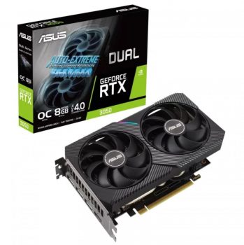Placa de Vídeo Asus GeForce RTX 3050 Dual OC Edition, 8GB, GDDR6, DLSS, Ray Tracing, 90YV0HH0-M0NA00
