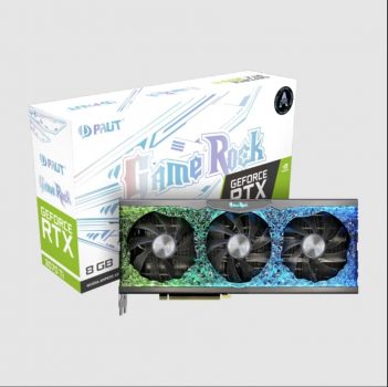 Placa de Vídeo Palit NVIDIA GeForce RTX 3070 TI GameRock, LHR, 8GB, GDDR6X, 256bit, DLSS, Ray Tracing, NED307T019P2-1047G