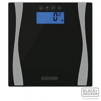 Balança Eletrônica Black & Decker com Bioimpedância e Capacidade de 180 Kg - BK60-BR