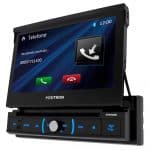 DVD Player Automotivo Pósitron SP6330BT com tela LCD 7" Touchscreen Retrátil Conexão Bluetooth, Entrada USB e Rádio FM