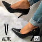 Scarpin Vizzano Salto Alto Bordado