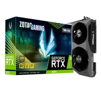 Placa de Vídeo Zotac NVIDIA GeForce RTX 3070 Twin Edge, 8GB, GDDR6, LHR - ZT-A30700E-10PLHR