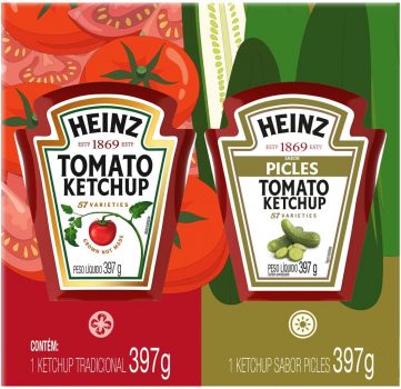 Promo Pack Heinz Ketchup Trad 397G + Ketchup Picles 397G