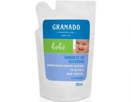 Refil Sabonete Glicerina Bebê Lavanda, Granado, Lilás, 250Ml