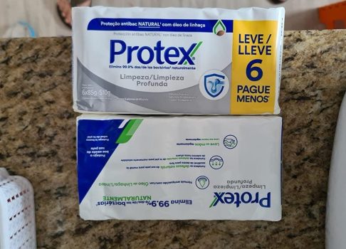 Sabonete em Barra Protex Limpeza Profunda 85g, pacote de 6 unidades
