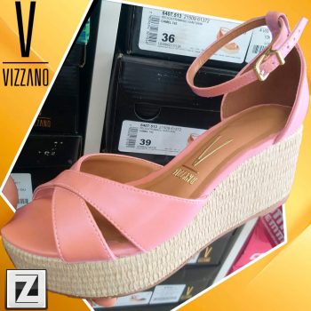 Sandália Plataforma Vizzano Tiras Cruzadas Feminina