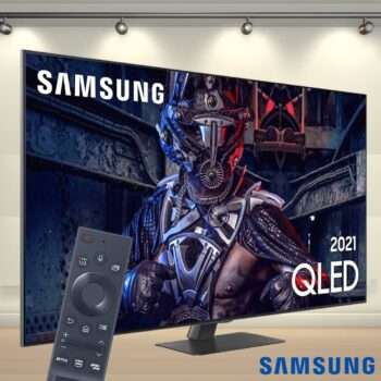 Smart TV 4K 50" Samsung QLED QN50Q80AAGXZD Preta
