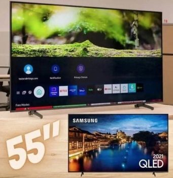 Smart TV 55” 4K QLED Samsung 55Q60AA - Wi-Fi Bluetooth HDR 3 HDMI 2 USB