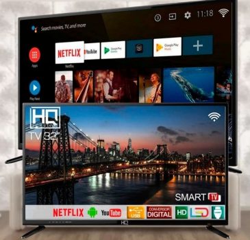 Smart TV LED 32" HD HQ Conversor Digital Externo 3 HDMI 2 USB WI-FI Android 11 Design Slim