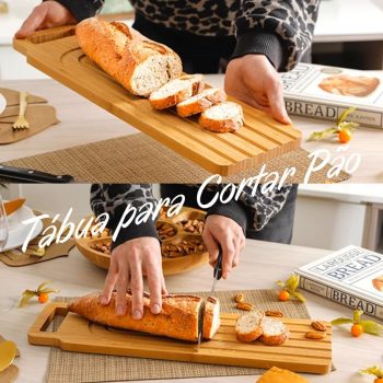 Tábua para Cortar Pão Bambu - La Cuisine