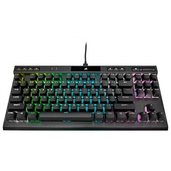 Teclado Mecânico Gamer Corsair K70 RGB TKL CHAMPION SERIES, Switch Cherry MX Speed, US, Preto - CH-9119014-NA