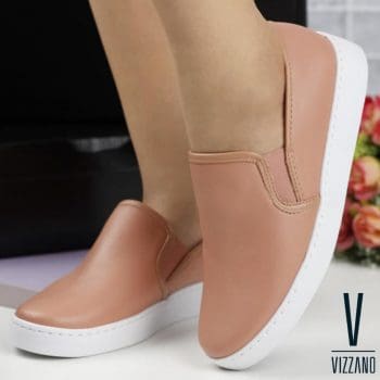 Tênis Vizzano Slip On Liso Feminino
