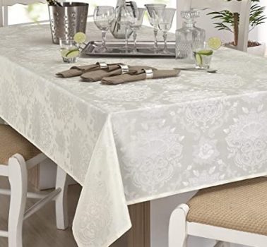 Toalha Mesa Facilita Calem Branyl Bege 1.4Mx1.4M Tecido