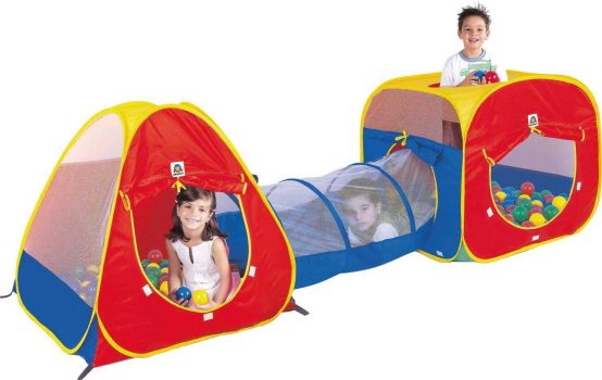 Toca Braskit 3 em 1 com 80 Bolinhas Coloridas
