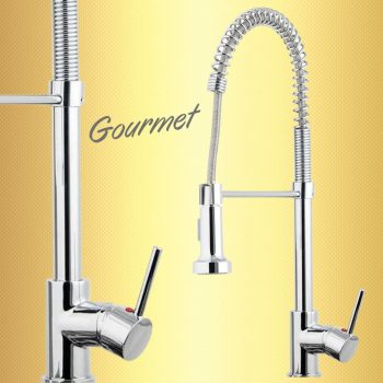 Torneira para cozinha Gourmet Misturador Monocomando Envira Pingoo.casa - Cromado