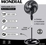 Ventilador de coluna 40cm Mondial VSP-40C-B Super Power - 127V