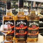 Whisky Jim Beam Fire, Bourbon, 1L