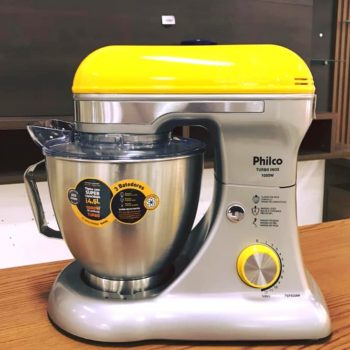 Batedeira Planetária Philco PBP800AM Turbo Inox 12 velocidades e 800W
