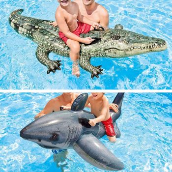 Bote Tubarão Intex Variada OU 🐊 Bote Realistic Gator Inflável Intex