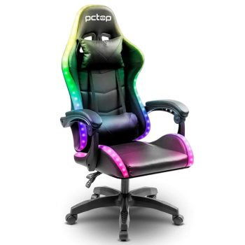 Cadeira Gamer PCtop Starlight RGB R1005 - Preta