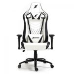 Cadeira Gamer SuperFrame Cleric, Reclinável, 4D, Suporta até 145KG, Branco e Preto