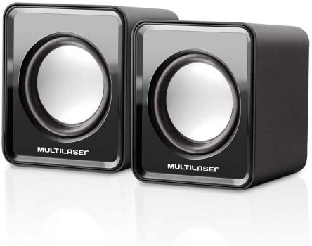 Caixa De Som Multilaser 20 Mini 3W Rms Preta - SP144