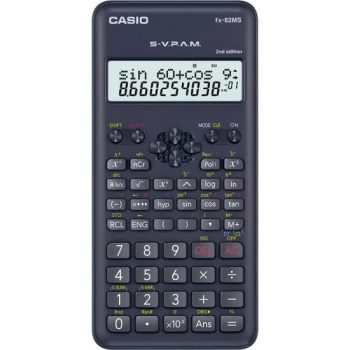 Casio CALCULADORA CIENTIFICA 240 FUNCOES FX-82MS-2-S4-DH PRETA, Preto