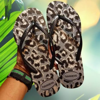 Chinelo Slim Animals, Havaianas, Feminino